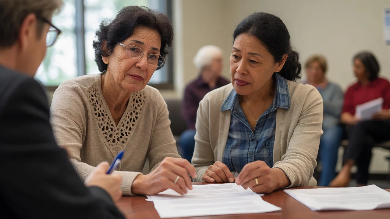 Parents and educators discussing intervention plans in a meeting